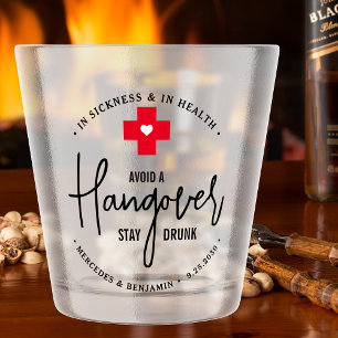 Vermijd dat Hangover blijft Drink Relief Kit Wedde Shot Glas