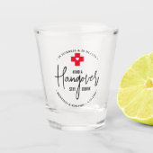Vermijd dat Hangover blijft Drink Relief Kit Wedde Shot Glas (Voorkant)