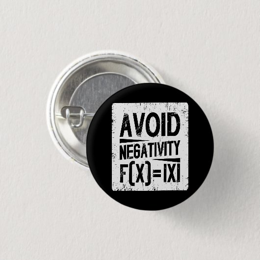 Vermijd de grap van de absolute waardevergelijking ronde button 3,2 cm (Voorkant /achterkant)