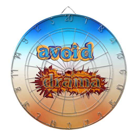 Vermijd Drama Dartbord (Voorkant)