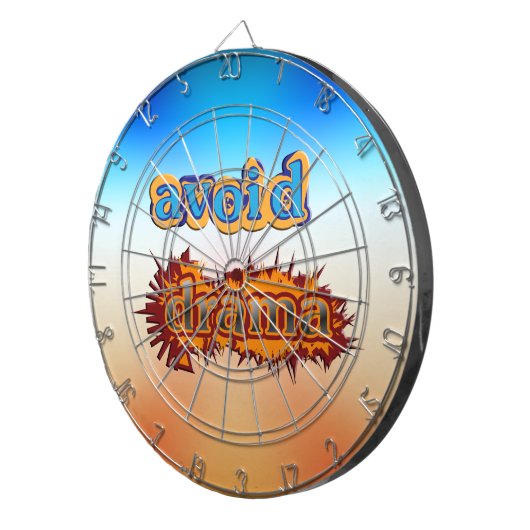 Vermijd Drama Dartbord (Voorkant Rechts)