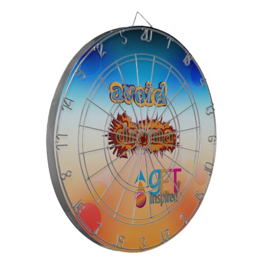 Vermijd Drama Dartbord (Voorkant Links)