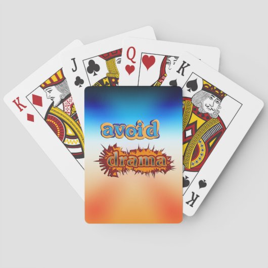 Vermijd Drama Pokerkaarten (Achterkant)