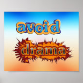 Vermijd drama Poster (Voorkant)