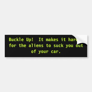Vermijd een Bumpersticker van vreemde grappigheid