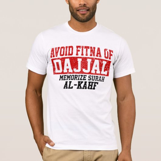 Vermijd Fitna van Dajjal Memorize Surah Al - Kahf T-shirt (Voorkant)