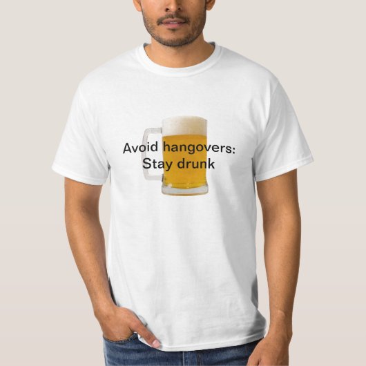 Vermijd hangingen: Blijf drink T-shirt (Voorkant)