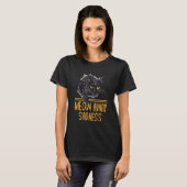 Vermijd het positieve beeld van een droevige kat. t-shirt (Voorkant volledig)
