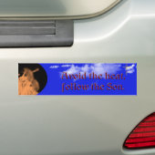 Vermijd hitte - Bumpersticker (Op auto)