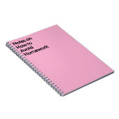 Vermijd Huiswerk Grappige Notitieboek (Rechterzijde)
