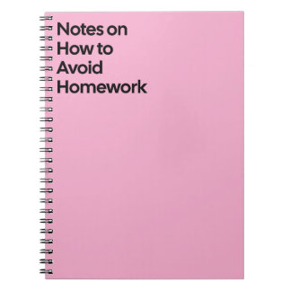 Vermijd Huiswerk Grappige Notitieboek