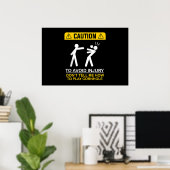 Vermijd letsel Vertel me niet hoe ik Cornhole moet Poster (Thuiskantoor)