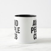 Vermijd Mensen Club Introvert Humor Statement Mok (Midden)