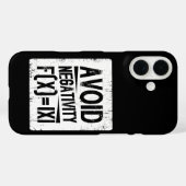 Vermijd Negativiteit Absolute Waarde Vergelijking Case-Mate iPhone Case (Achterkant (horizontaal))