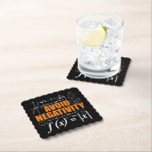 Vermijd negativiteit Grappige Wiskunde wiskundeler Kartonnen Onderzetters (Insitu)