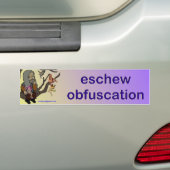 vermijd onduidelijkheid bumpersticker (Op auto)