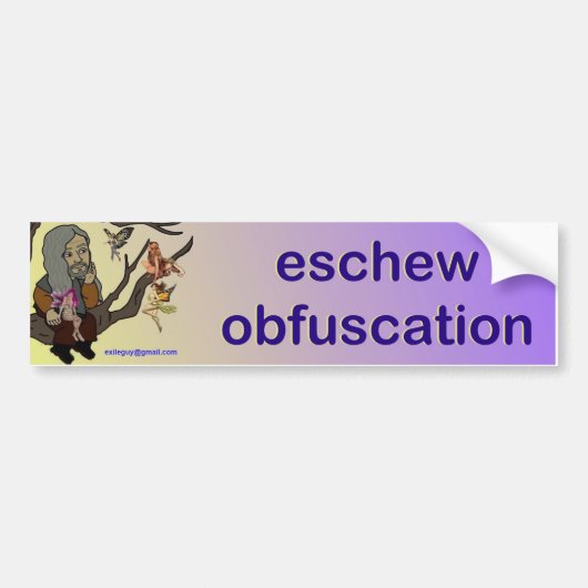 vermijd onduidelijkheid bumpersticker (Voorkant)