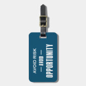 Vermijd risico's zonder kans bagagelabel (Voorkant verticaal)