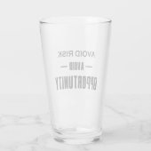 Vermijd risico's zonder kans glas (Achterkant)