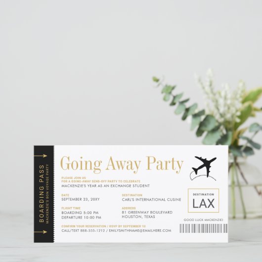 Vermijden van het instappen van een vliegticket (Staand voorkant)