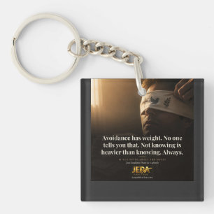 Vermijding Heeft Gewicht Boek Citaat Sleutelhanger