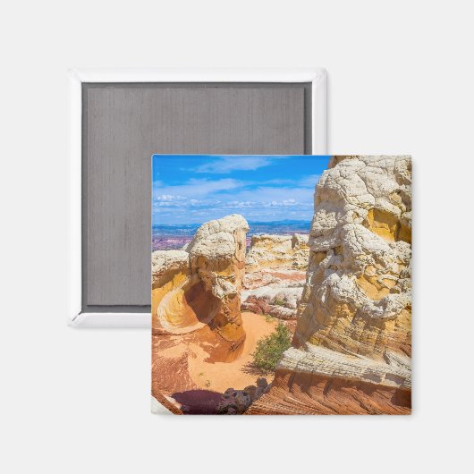 Vermilion Cliff Rock-formaties Magneet (Voorkant / Achterkant)