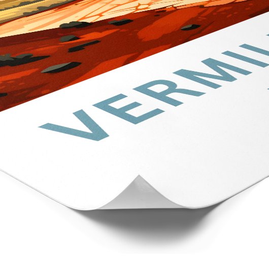 Vermilion Cliffs National Monument Reisprint Poster (Hoek)