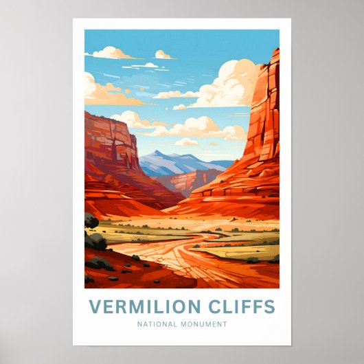 Vermilion Cliffs National Monument Reisprint Poster (Voorkant)