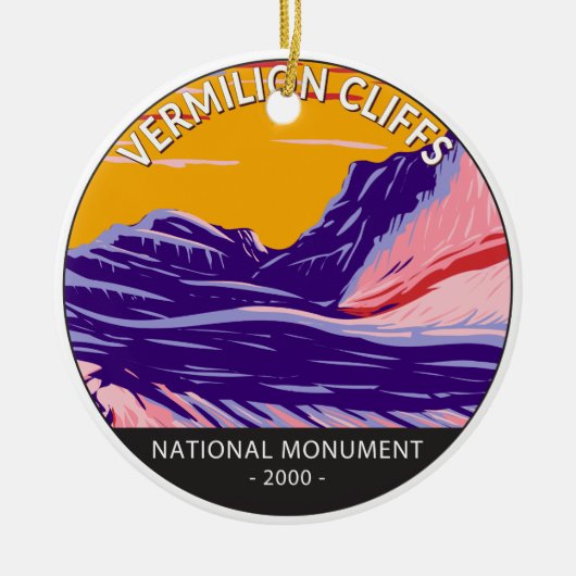 Vermilion Cliffs National Monument White Pocket Keramisch Ornament (Voorkant)