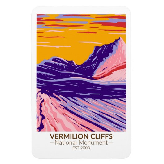 Vermilion Cliffs National Monument White Pocket Magneet (Verticaal)