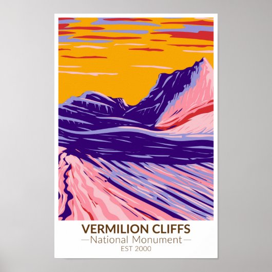 Vermilion Cliffs National Monument White Pocket Poster (Voorkant)
