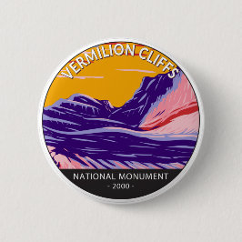 Vermilion Cliffs National Monument White Pocket Ronde Button 5,7 Cm
