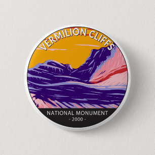Vermilion Cliffs National Monument White Pocket Ronde Button 5,7 Cm