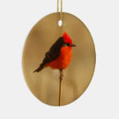 Vermilion Flycatcher Keramisch Ornament (Rechts)