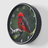 Vermilion Flycatcher-wandklok (Hoek)