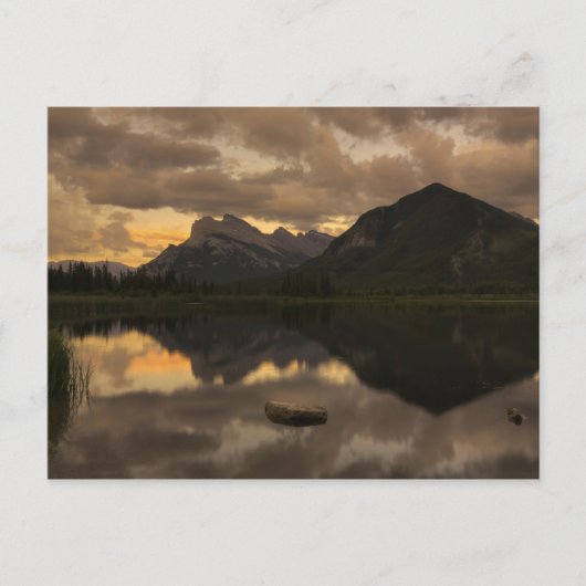 Vermilion Lakes Sunset Briefkaart (Voorkant)
