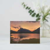 Vermilion Lakes Sunset Briefkaart (Staand voorkant)