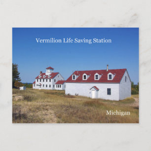 Vermilion Life Saving Station-postkaart Briefkaart