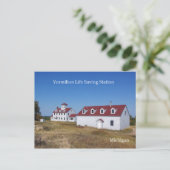 Vermilion Life Saving Station-postkaart Briefkaart (Staand voorkant)