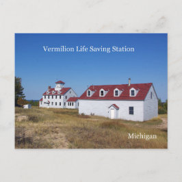 Vermilion Life Saving Station-postkaart Briefkaart