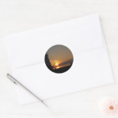 Vermilion Light House Ronde Sticker (Envelop)