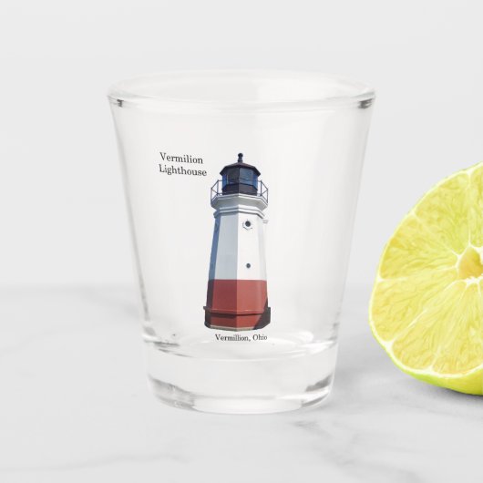 Vermilion Lighthouse shot glass Glas (Voorkant)