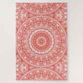 Vermilion Mandala Red Kaleidoscope Design Legpuzzel (Verticaal)