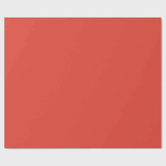 Vermilion Rode Herfst Herfst Seizoen Effen Kleur Cadeaupapier (Vlak)