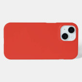 Vermilion Rode Herfst Herfst Seizoen Effen Kleur Case-Mate iPhone Case (Achterkant (horizontaal))