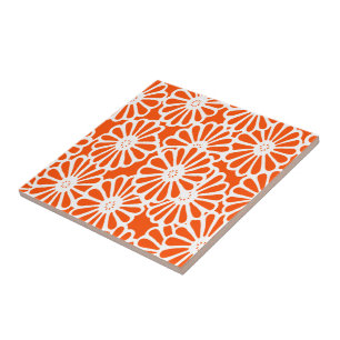 Vermiljoen Asian Moods Floral Tegeltje