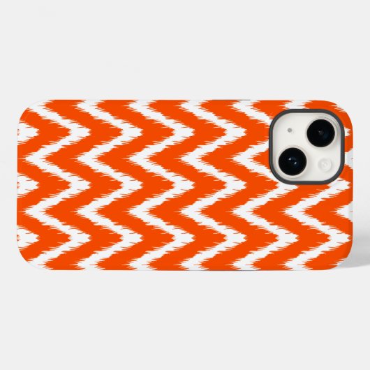 Vermiljoen Asian Moods Ikat Chevrons Case-Mate iPhone Case (Achterkant (horizontaal))