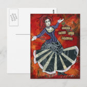 Vermiljoen Briefkaart (Voorkant / Achterkant)