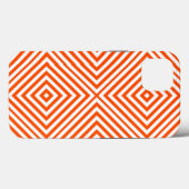 Vermiljoen Diamond Chevron @ Emporiomoffa Case-Mate iPhone Case (Achterkant (horizontaal))