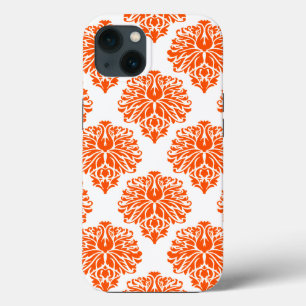 Vermiljoen Elegant Damask Case-Mate iPhone Case